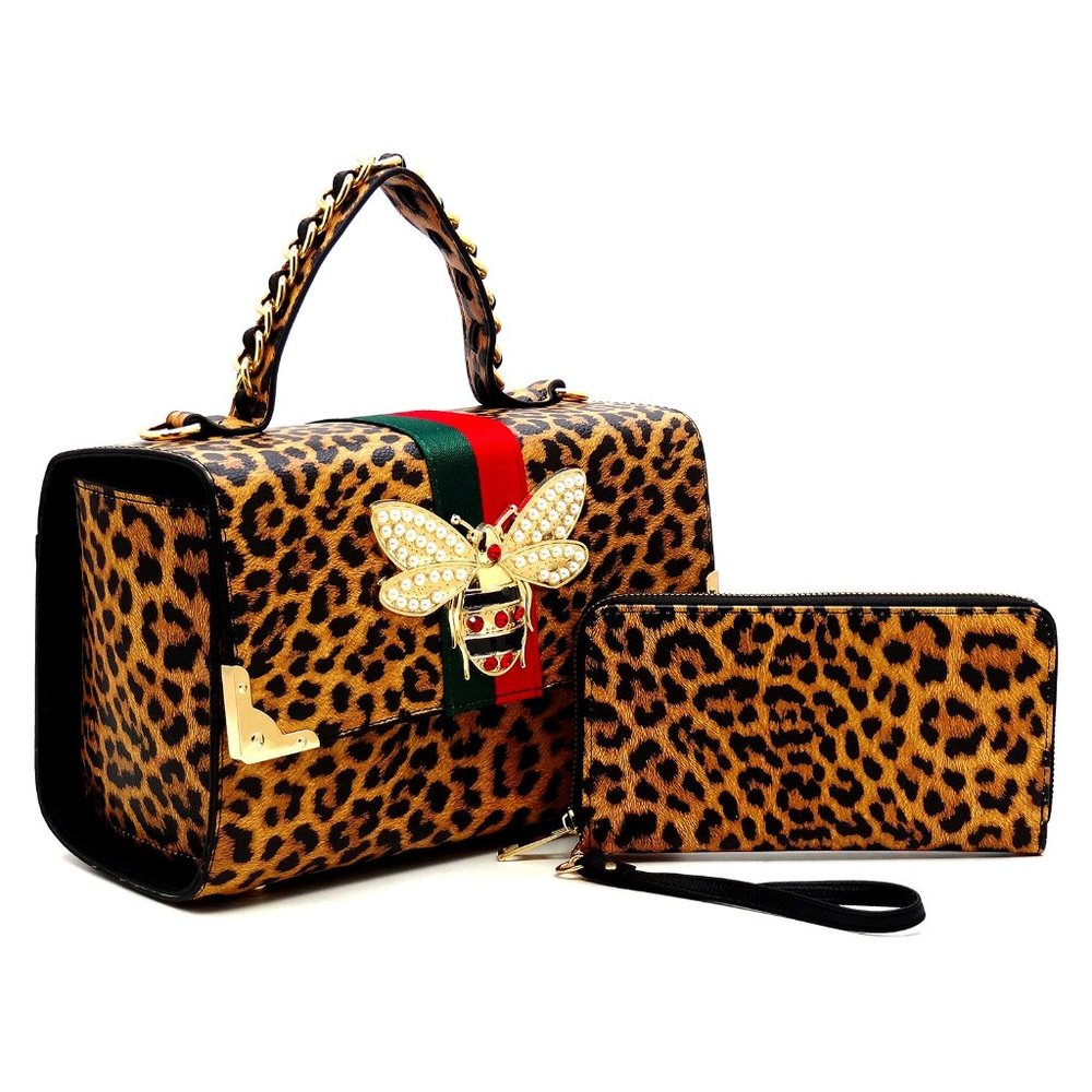 Bee Lovely Stripe Boxy Handbag